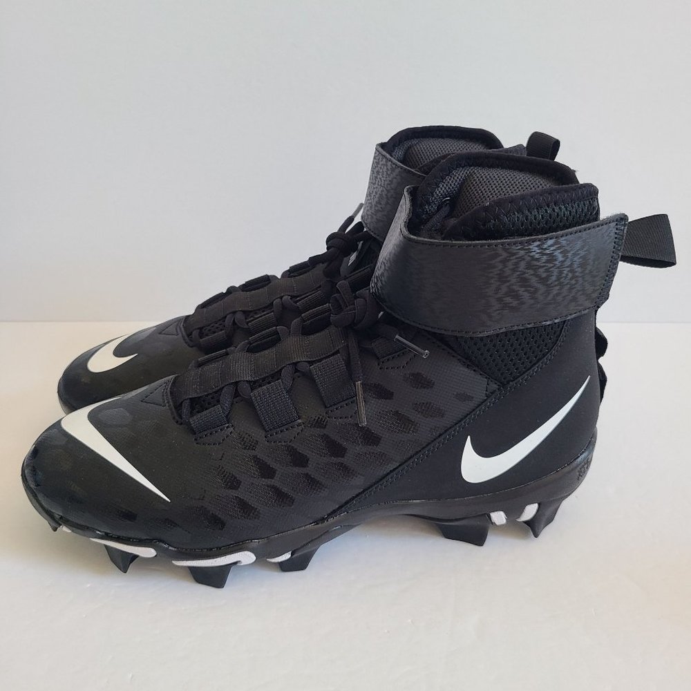 NEW Nike Force Savage 2 Shark Football Cleats BV0151-001 Size 8 Wide Black